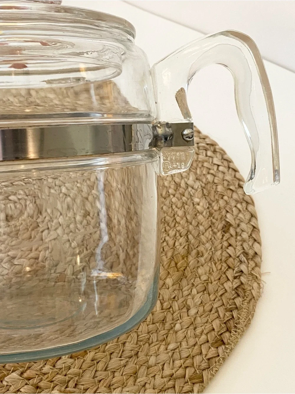 Vintage PYREX Flameware Glass Percolator Coffee Pot (7756) - Body Only
